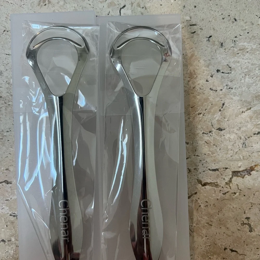 Chenar Superior Stainless Steel Tongue Scrapers with Case 2 Pack